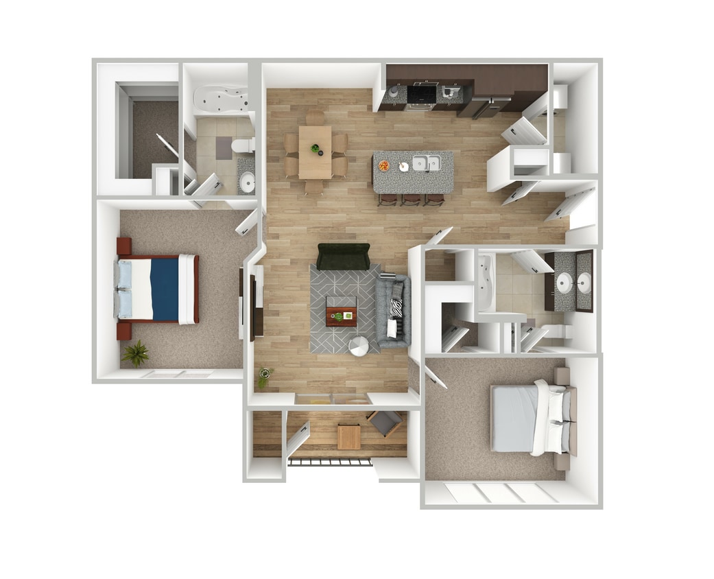 Tupelo.jpg - B1 Tupelo - 2 Bedroom, 2 Bathroom