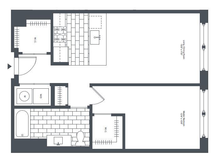 1408 Clinton Street - caa2 1 Bed/1Bath
