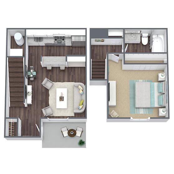 Floor Plan - A1 | Azalea Townhome