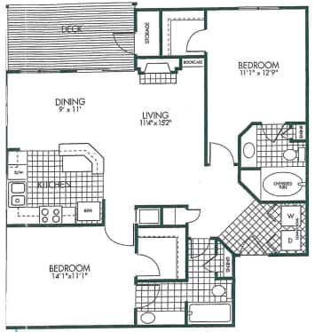 Floor Plan - 2 X 2