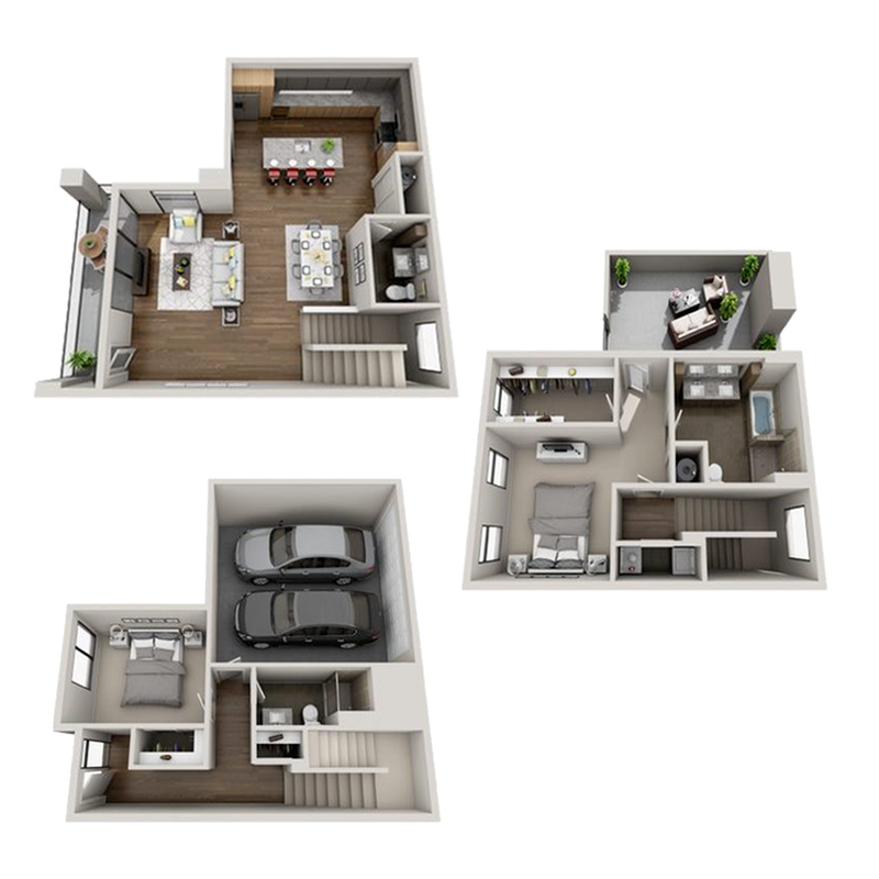 T1 floor plan - The Harris