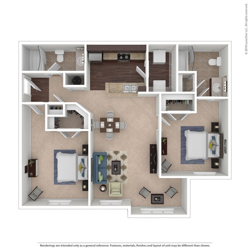 Floor Plan - 2x2 Large - Anne