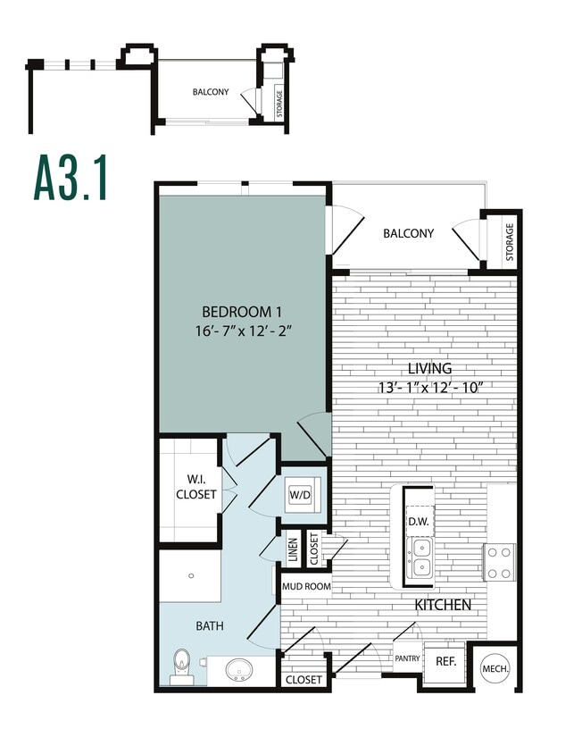 Floor Plan - 1I