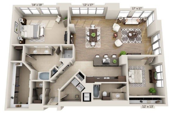 Floor Plan - B2.5- Renovated