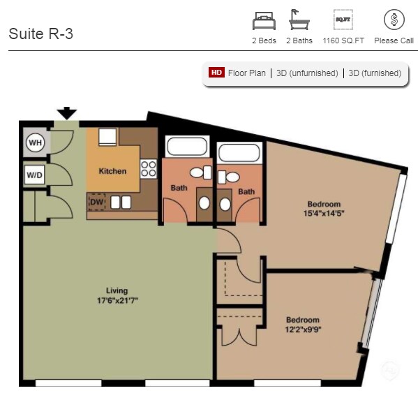 Floor Plan - Suite R3-Jul