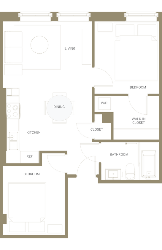 Floor Plan - Two Bedroom A