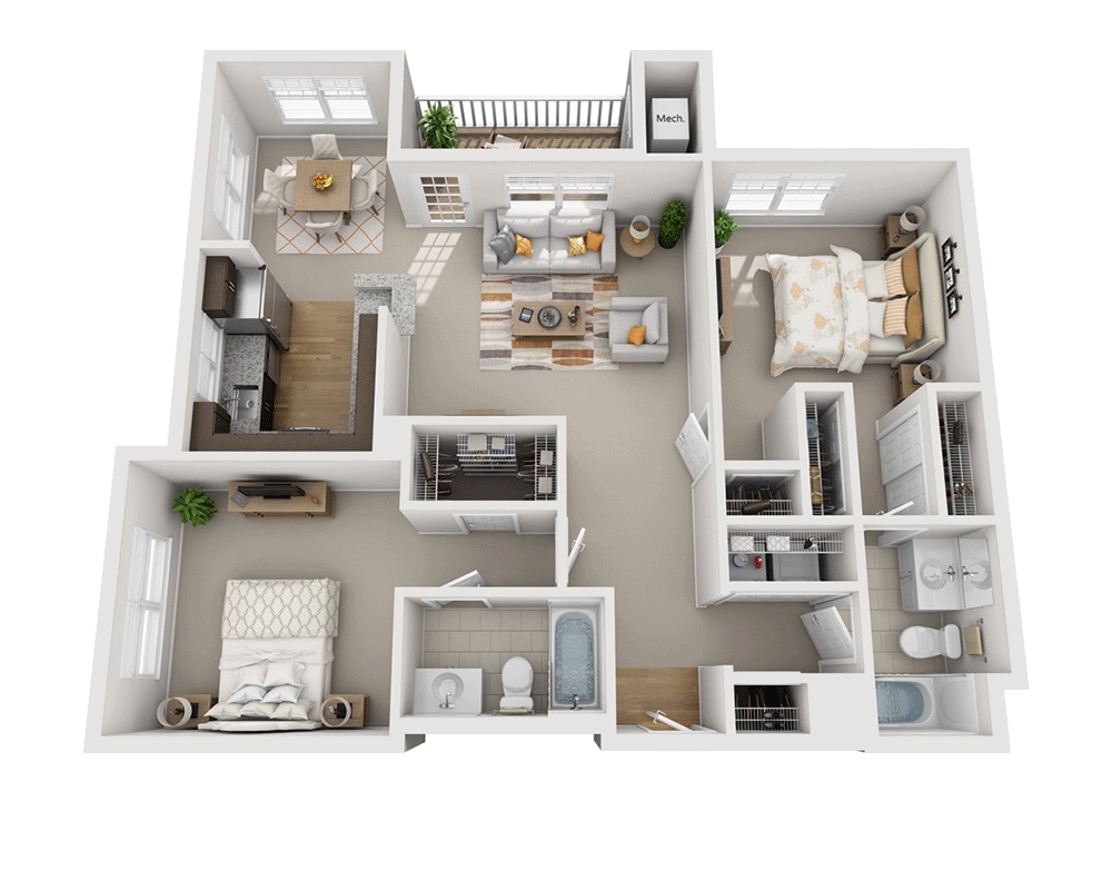 Floor Plan - Bamboo Gardens (B2E)