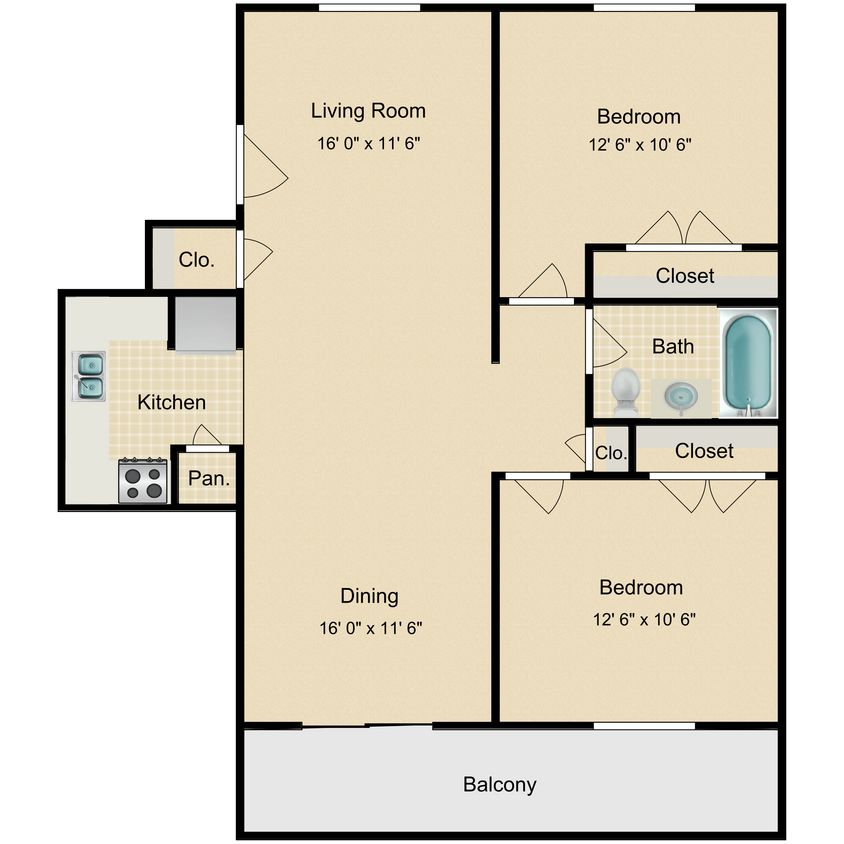 Floor Plan - The Magnolia