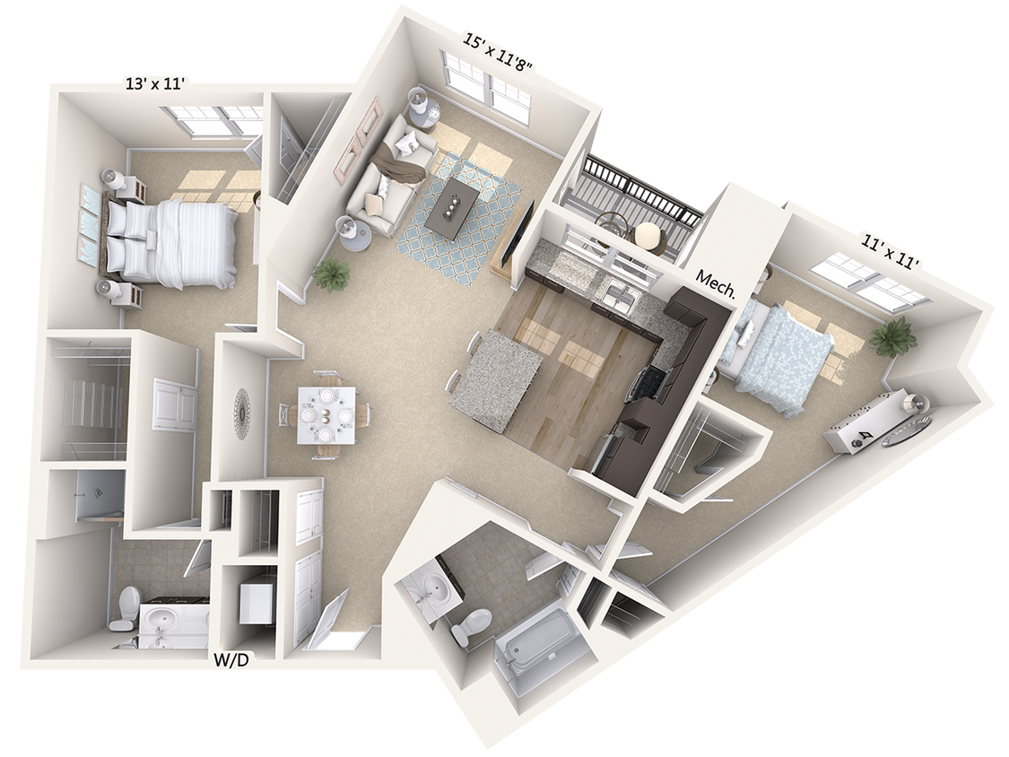 Floor Plan - B3-1267sq-Stainless