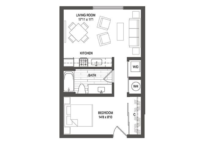 Floor Plan - Studio