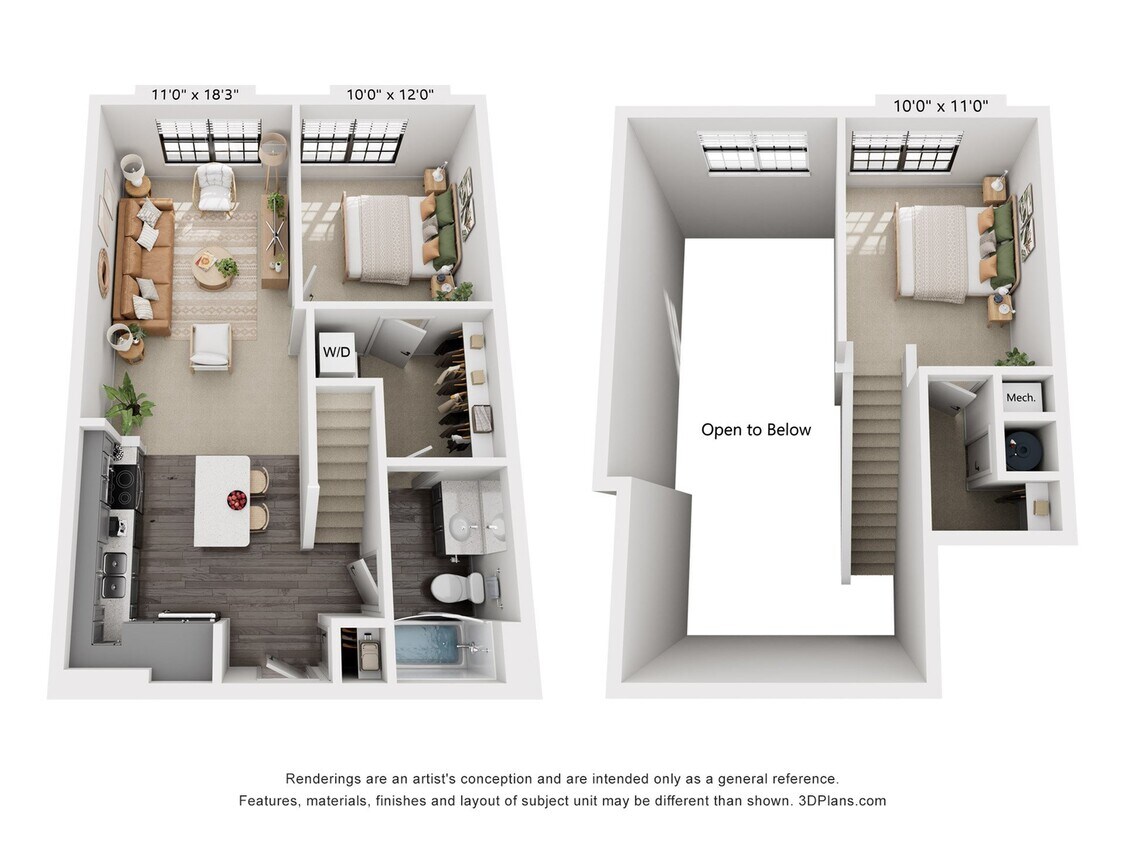 1-Bedroom 1-Bath w/ Loft | 890 sqft - 1-Bedroom 1-Bath w/ Loft | 890 sqft