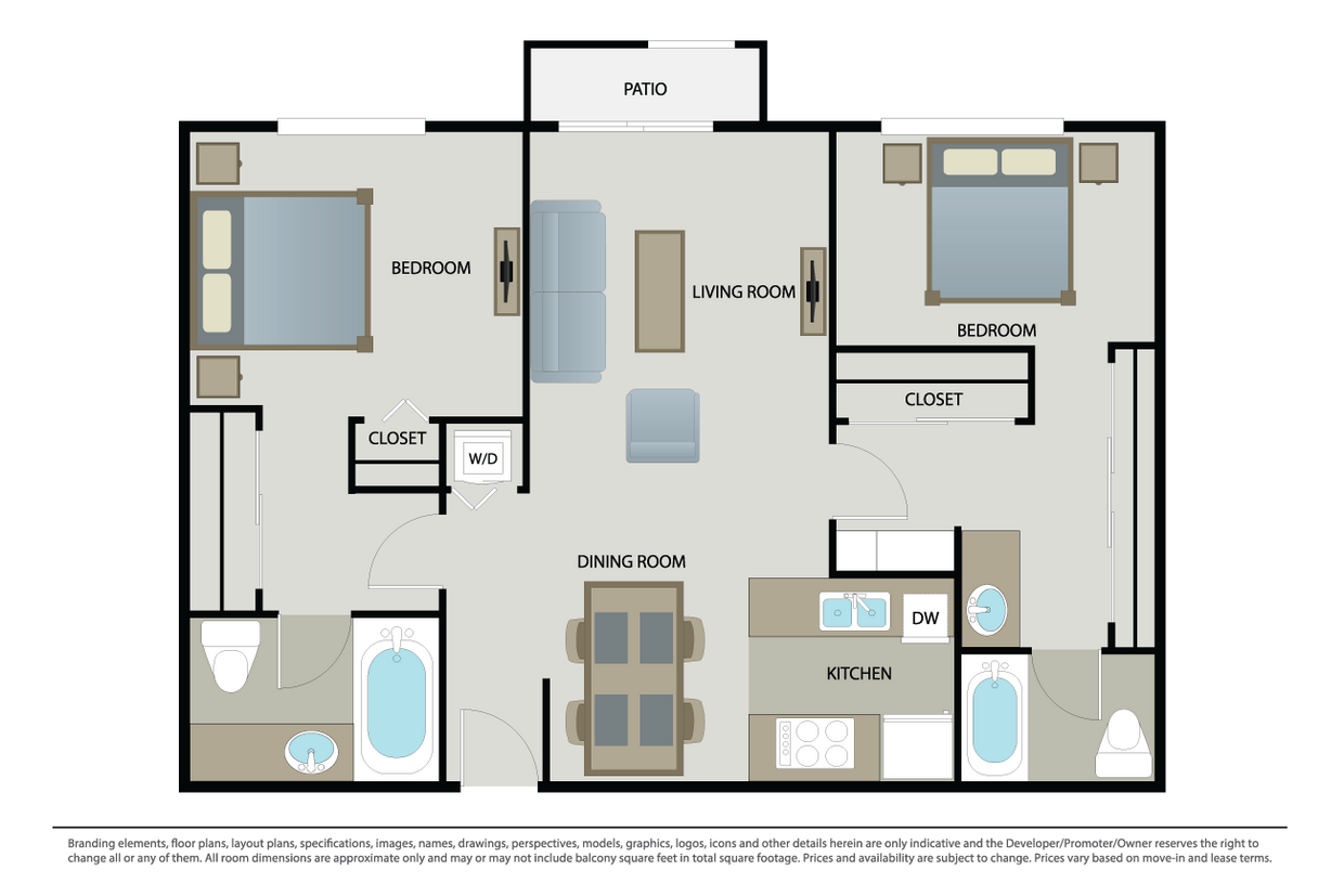 C4 - 2 Bed 2 Bath - C4 - 2 Bed 2 Bath