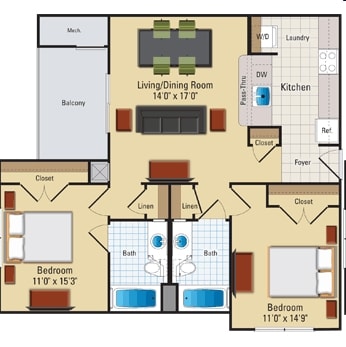 2BR/2BA - B2