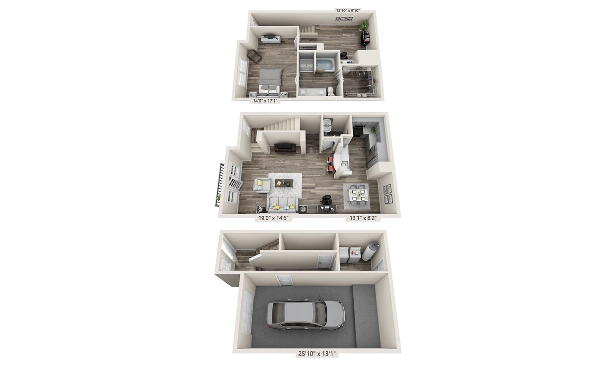 Floor Plan - Townhome TH1 (A1.5DT)