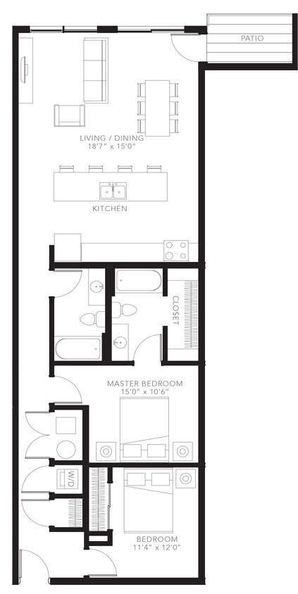 Floor Plan - 2BR-C7