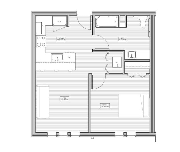 Village Flats 1 Bedroom Accessible - Village Flat 1 Bedroom - A