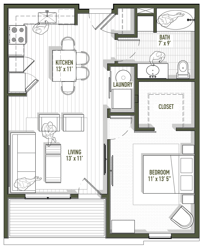 Floor Plan - West 8th - Jade