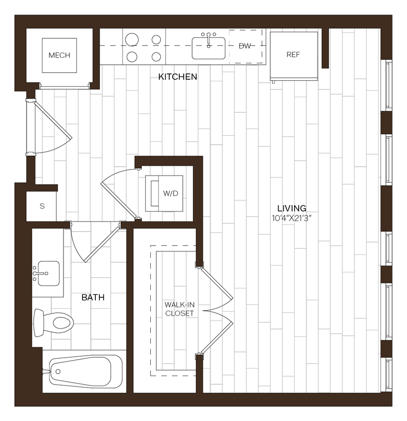 Floor Plan - Studio ADU-S5