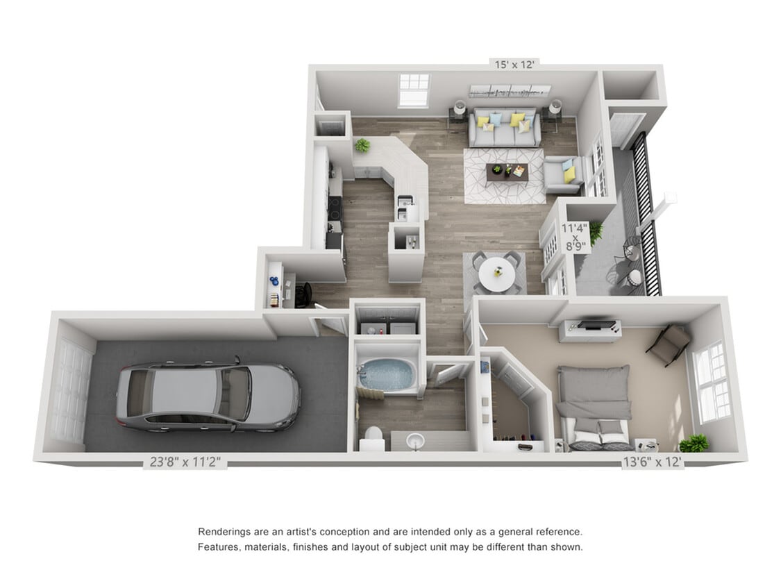 Harlowe_A5_1b 1b 973 sqft - A5 Sophisticated