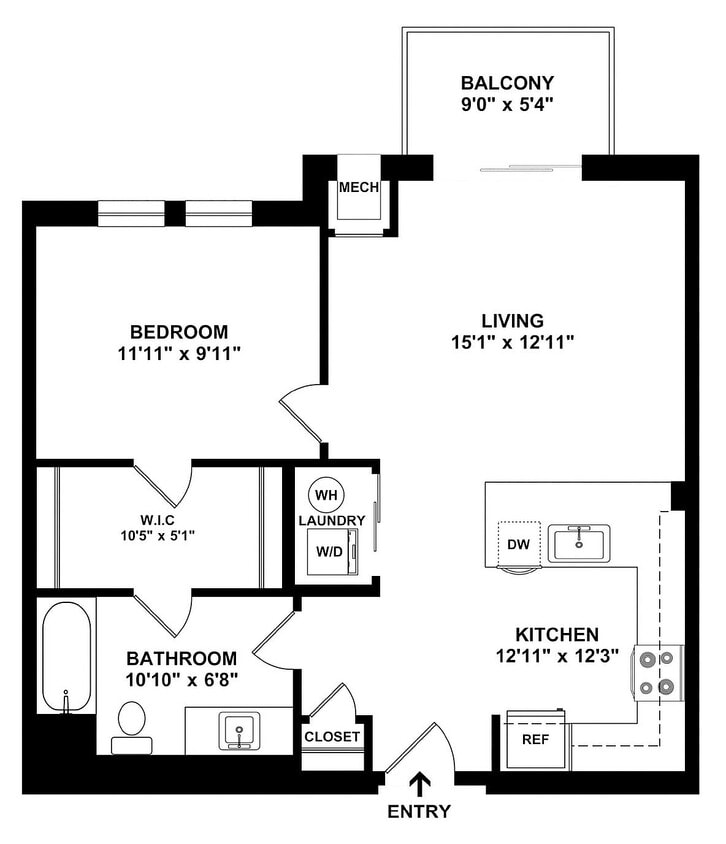 A5 Floor plan W Dimensions - A5