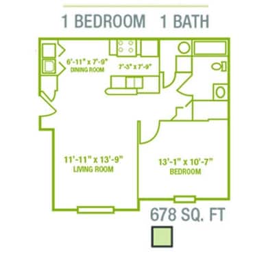 1BR/1BA - 1BR/1BA