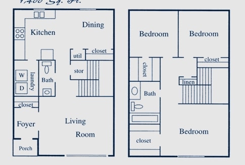 3BR/1.5BA Townhome - 3 BED x 1.5 BATH TH