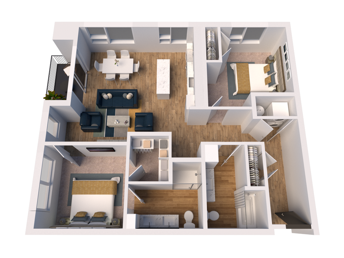 C4 floor plan The James - C4