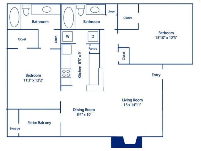 2BR/2BA - 2BD 900 RL 2