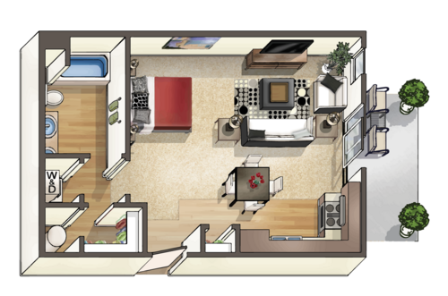 Floor Plan - 0x1