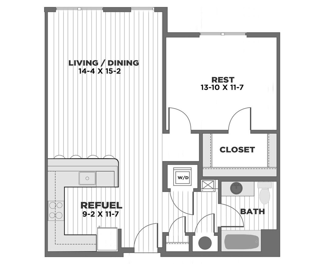 Floor Plan - mA1B Income Restricted