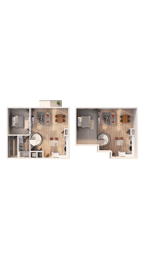 Floor Plan - A1K - Townhome