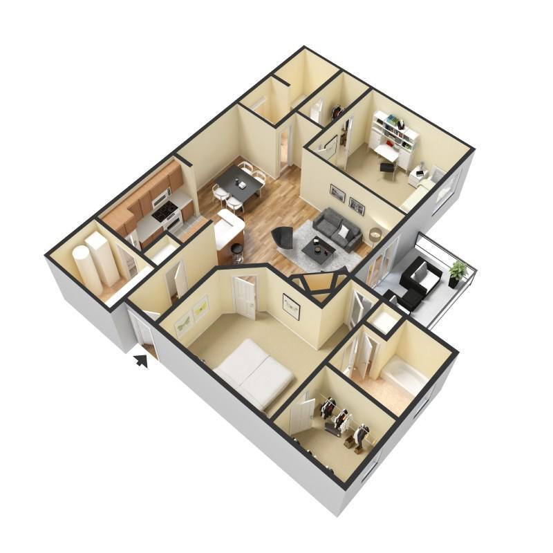 Floor Plan - B - Doubles