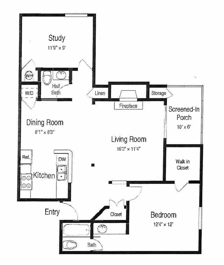 Gardenia: Beds - 1: Baths - 1.5: SqFt Range - 998 to 998 - Gardenia
