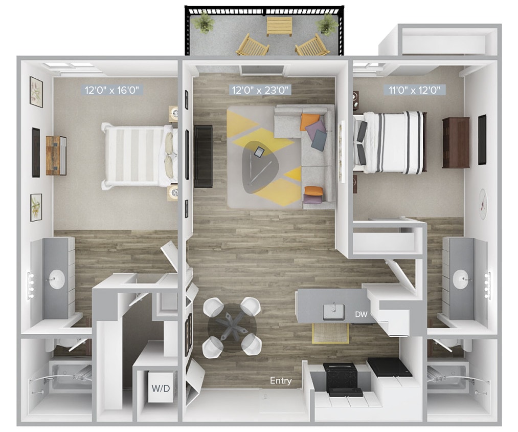 Floor Plan - B1-988-1-WD