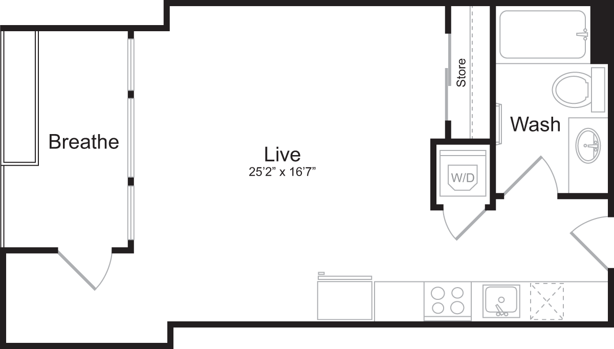 Floor Plan - Studio A