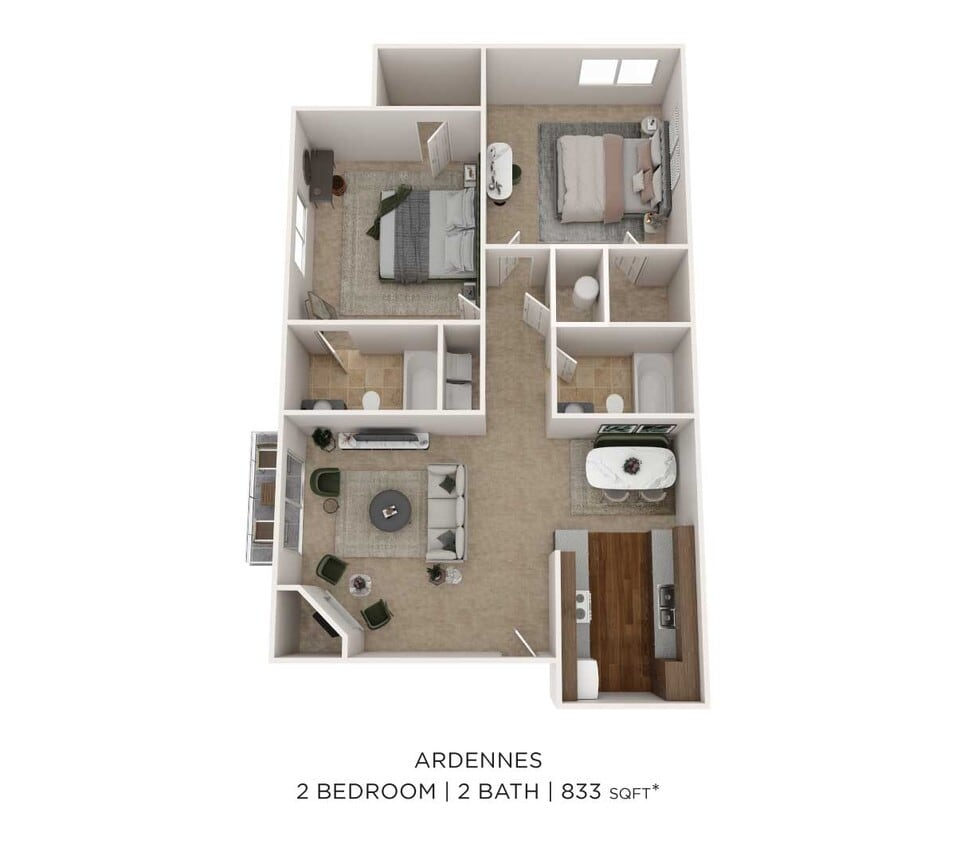Floor Plan - Two Bedroom