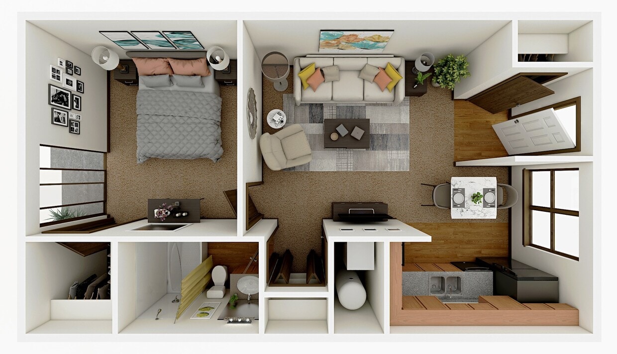 Floor Plan - 1BR/1BA_S