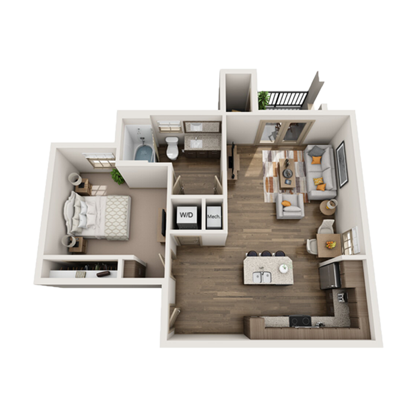 1 Bed/1 Bath - 1 Bed/1 Bath