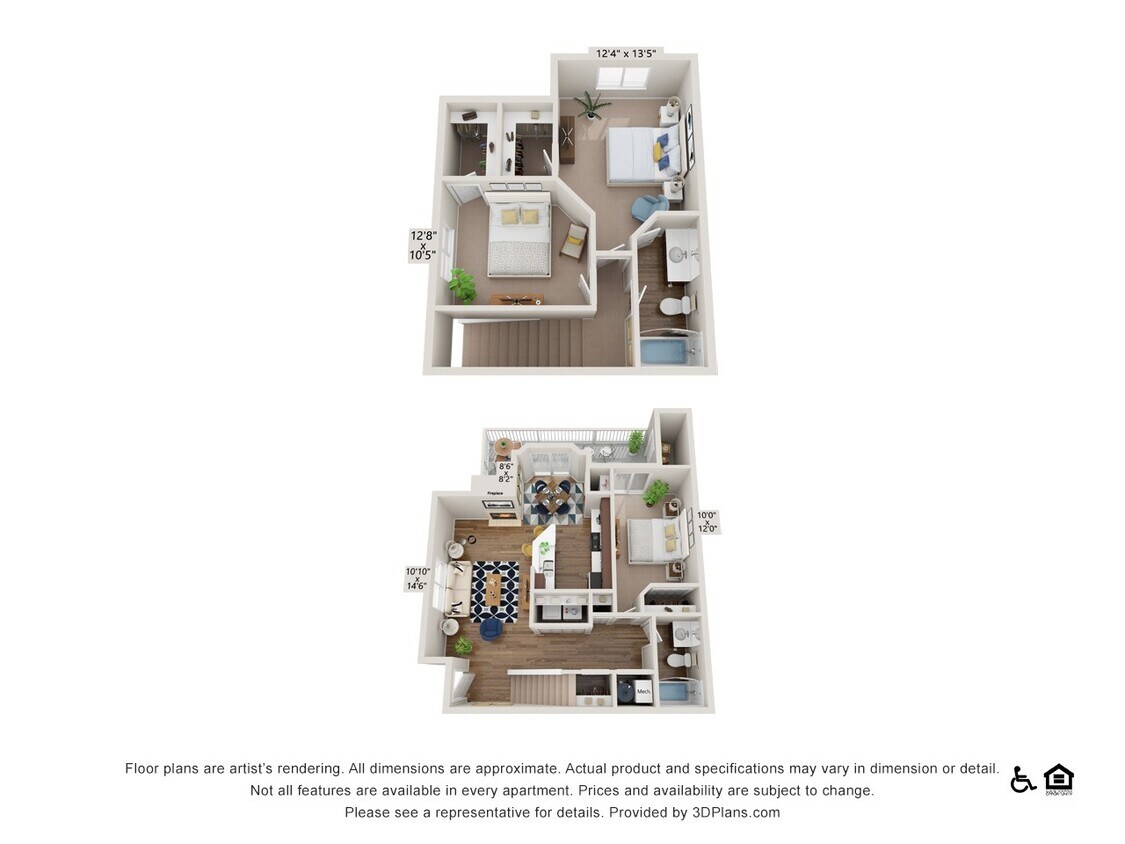 Floor Plan - Summit- 3x2 Income Restricted