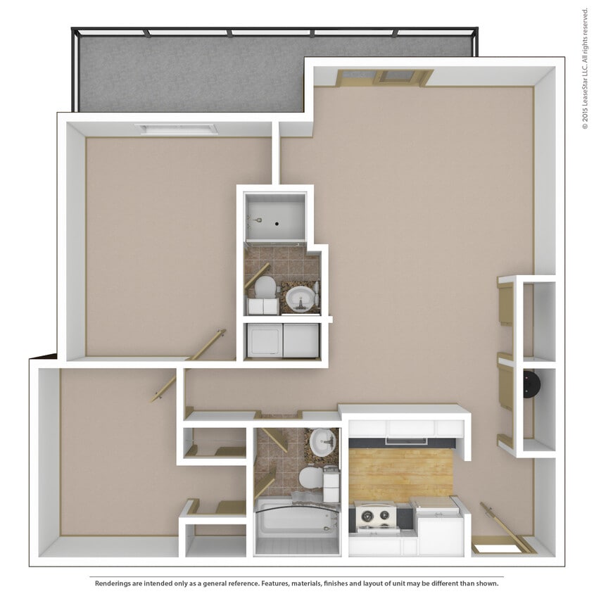 Floor Plan - 2x2g