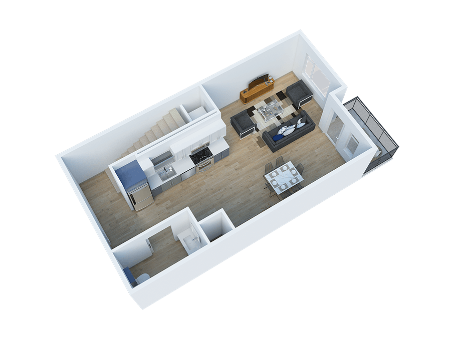 Floor Plan - 1 Bedroom A Loft
