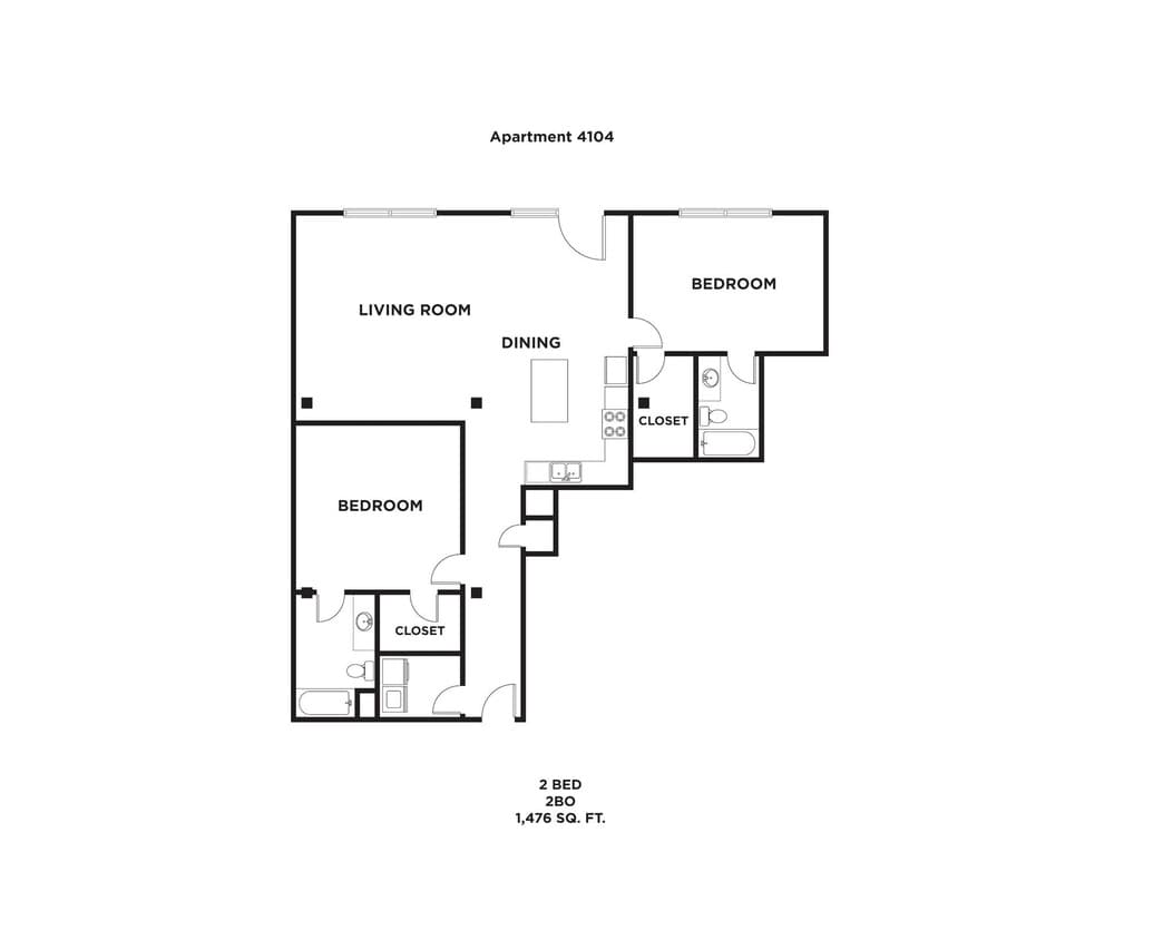 Floor Plan - 2BO