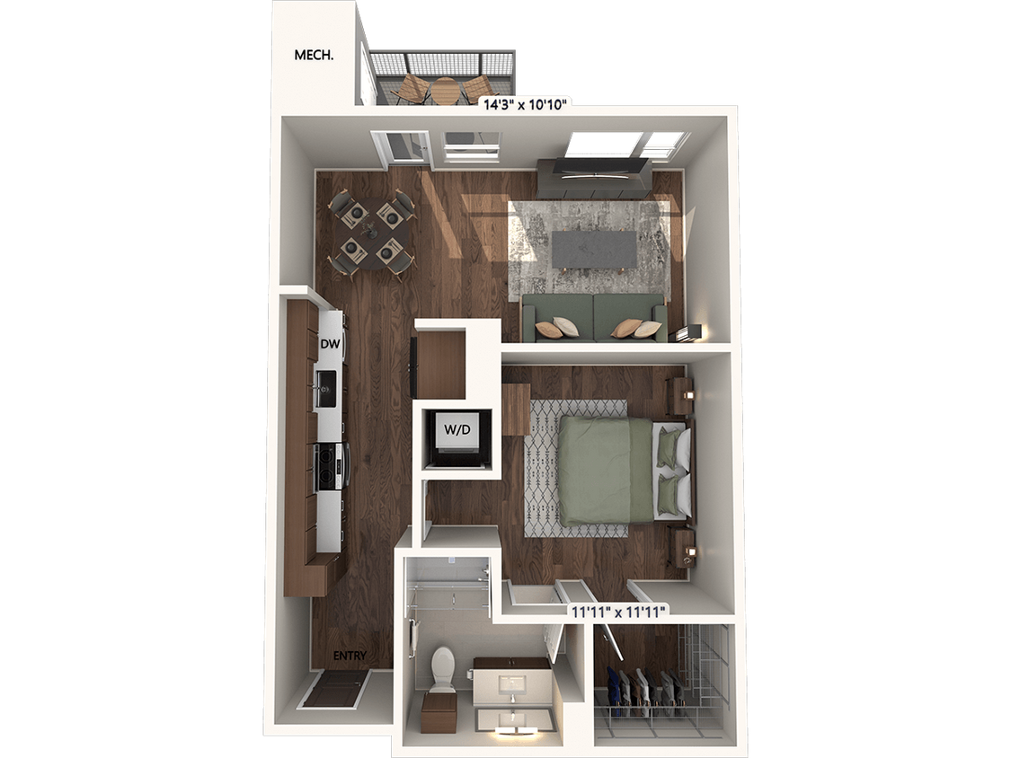 Floor Plan - A2-2 - Finish Package 1