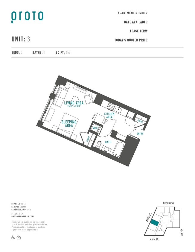 Floor Plan - Studio-S