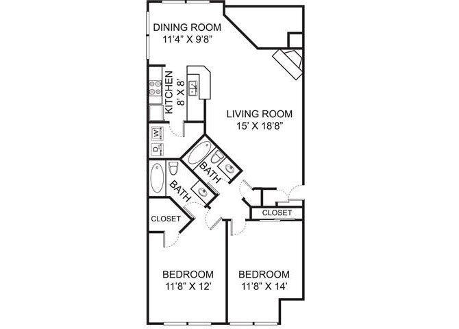 Floor Plan - B1 Renovated