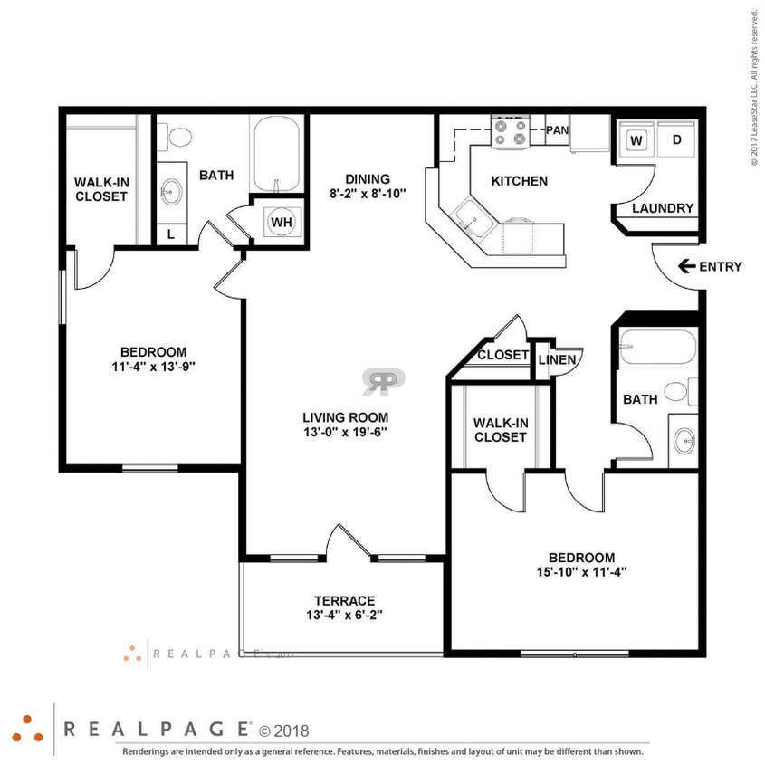 Floor Plan - 2 Bedroom Craftsman Select