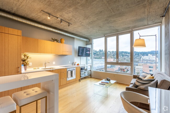 Studio, 1BA - 538 SF - Cyan/PDX