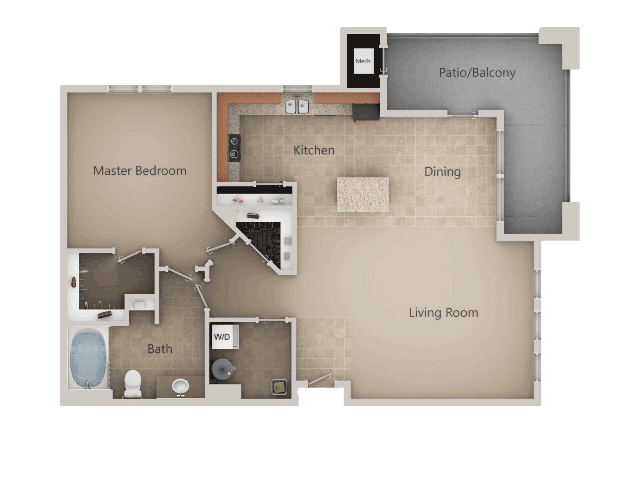 Floor Plan - 1X1D