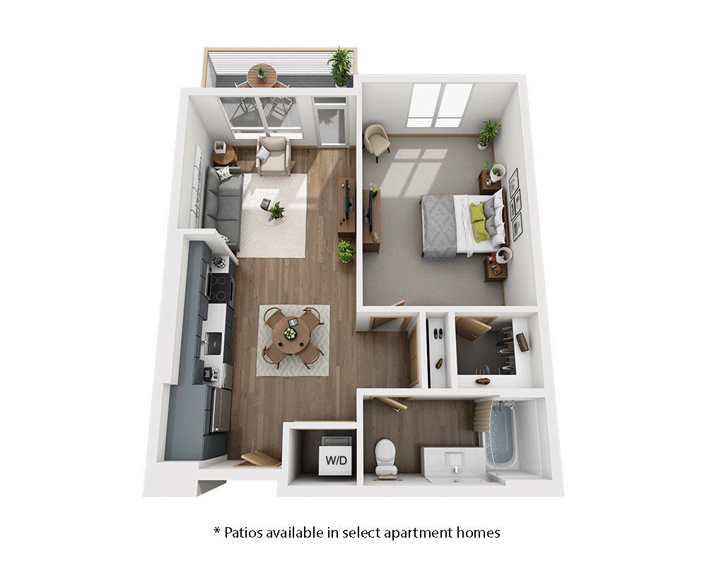 Floor Plan - One Bedroom A1G-CL1
