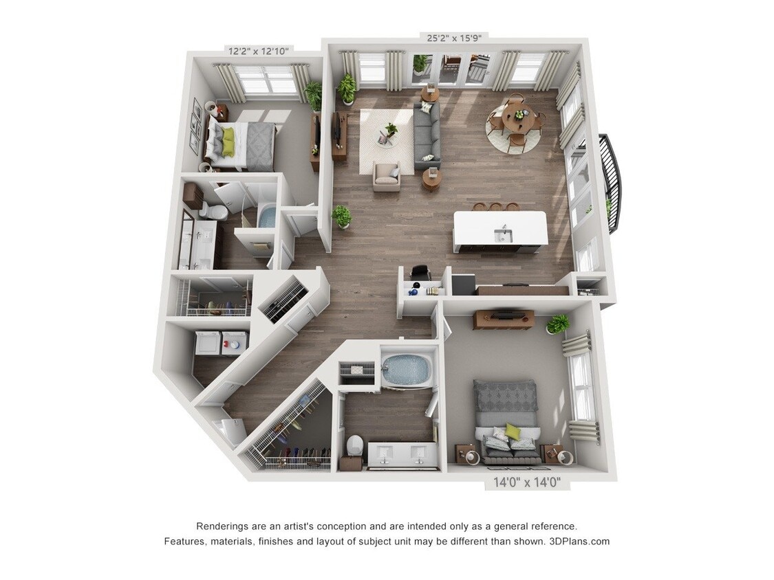 Floor Plan - Arbor Hills 2B2
